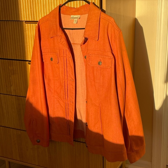 Orange Denim Jacket - Picture 2 of 4